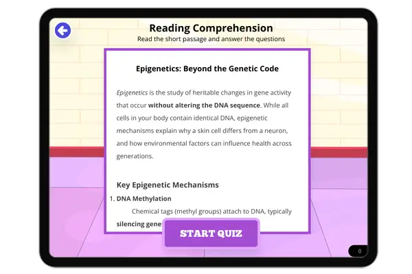 Epigenetics: Beyond the Genetic Code - reading educational content