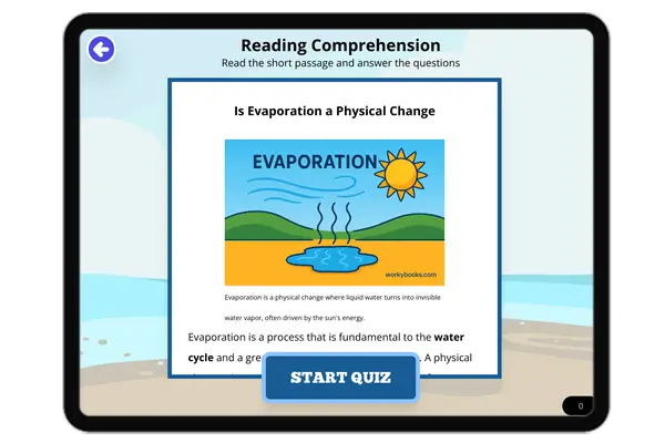 Is Evaporation a Physical Change - reading educational content