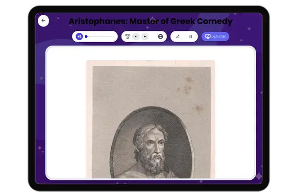 Aristophanes: Master of Greek Comedy - reading educational content