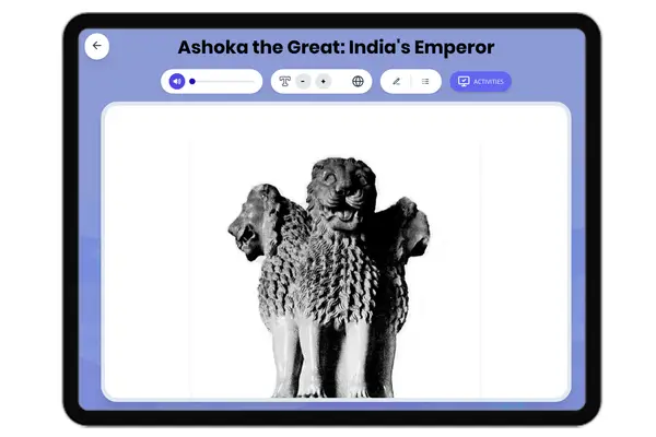 Ashoka the Great: India's Emperor - reading educational content