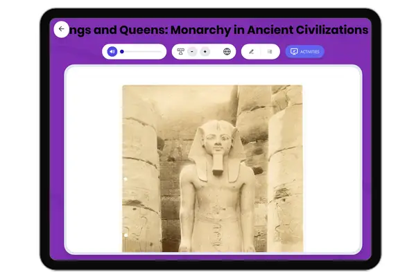 Kings and Queens: Monarchy - reading educational content
