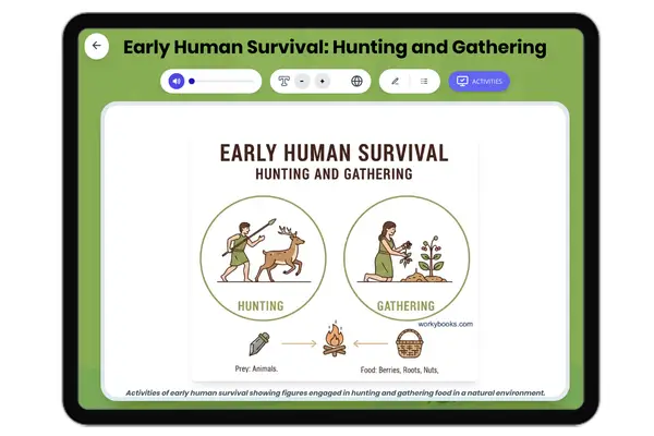 Life on the Move: Hunter-Gatherers - reading educational content