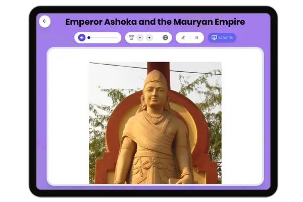 Emperor Ashoka and the Mauryan Empire - reading educational content