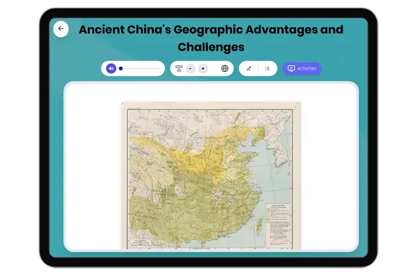 Geography of Ancient China - reading educational content