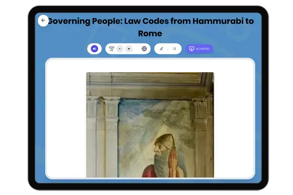 Ancient Law Codes: Hammurabi to Rome - reading educational content