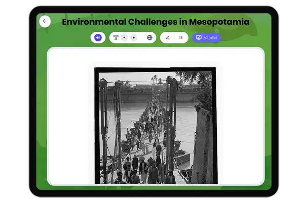 Environmental Challenges in Mesopotamia - reading educational content