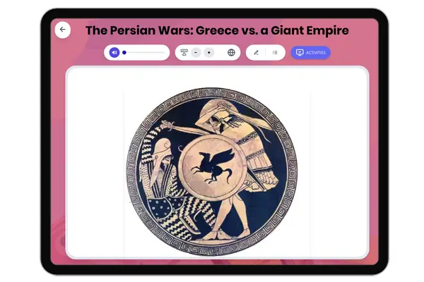 The Persian Wars: Greece Against Persia - reading educational content