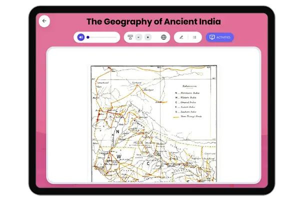 Geography of Ancient India - reading educational content