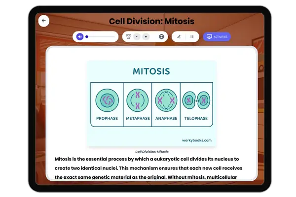 Cell Division: Mitosis - reading educational content