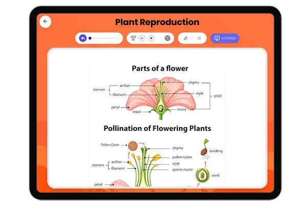Plant Reproduction - reading educational content