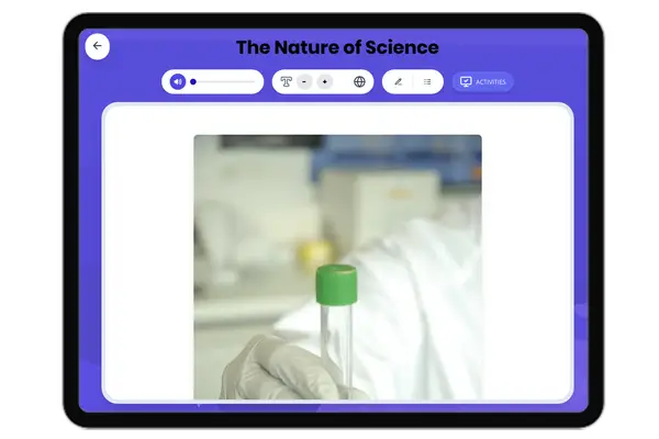 The Nature of Science - reading educational content
