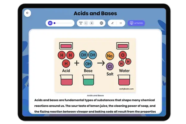 Acids and Bases - reading educational content