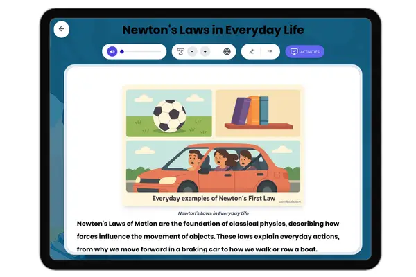 Newton's Laws in Everyday Life - reading educational content