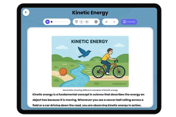 Kinetic Energy - reading educational content