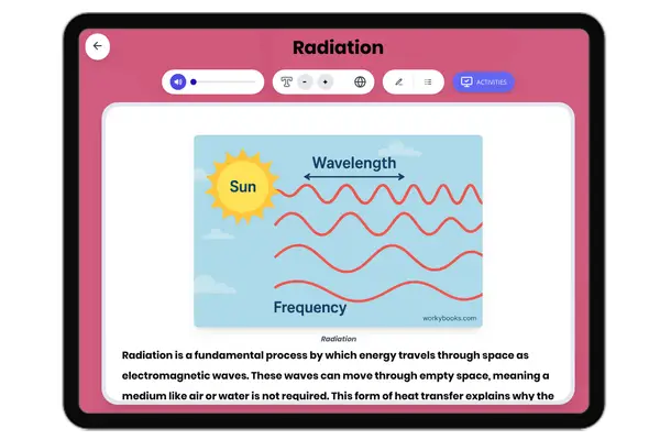 Radiation - reading educational content
