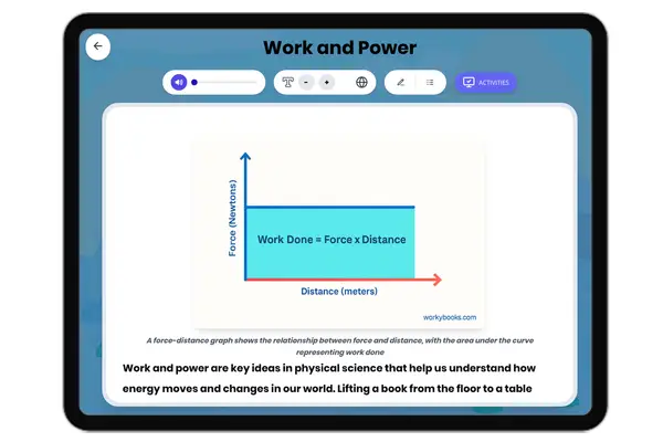 Work and Power - reading educational content