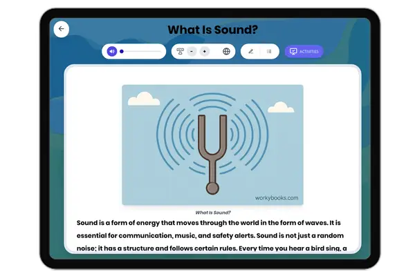 What Is Sound? - reading educational content