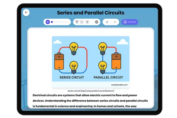 Series and Parallel Circuits - reading educational content