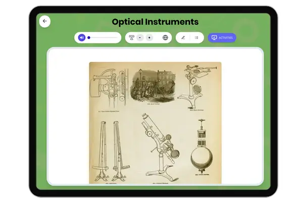 Optical Instruments - reading educational content