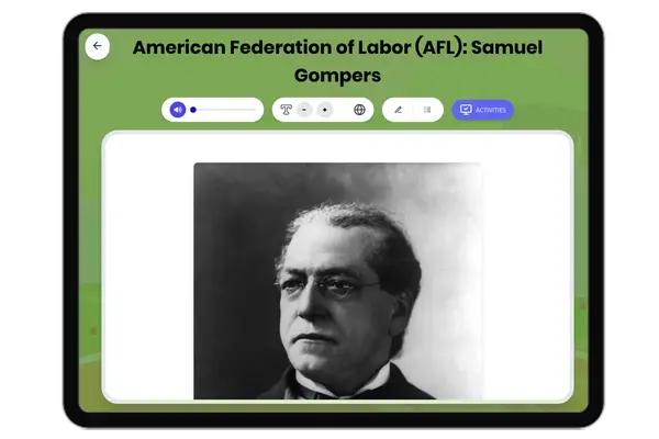 American Federation of Labor - reading educational content