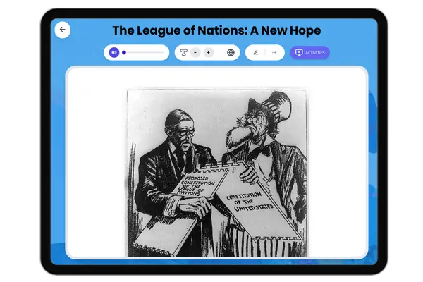 The League of Nations: A New Hope - reading educational content
