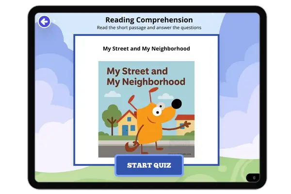 My Street and My Neighborhood - reading educational content