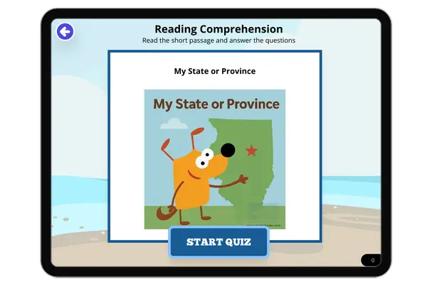 My State or Province - reading educational content