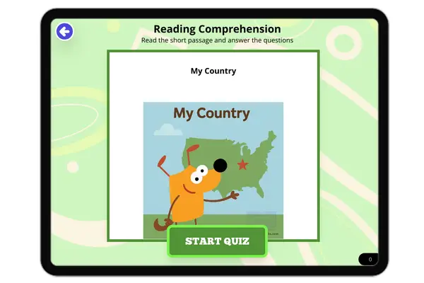 My Country - reading educational content